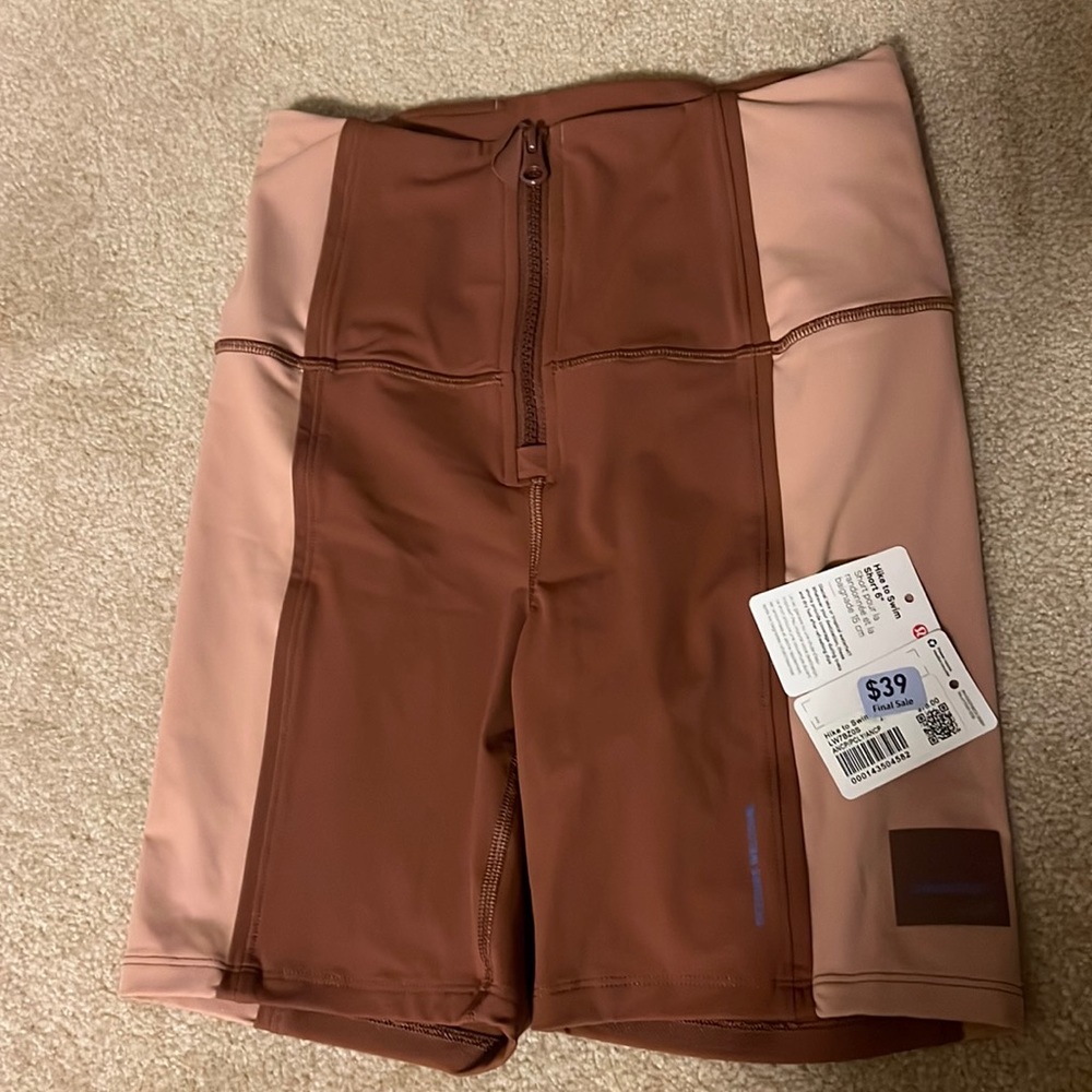 Lululemon hike to swim shorts